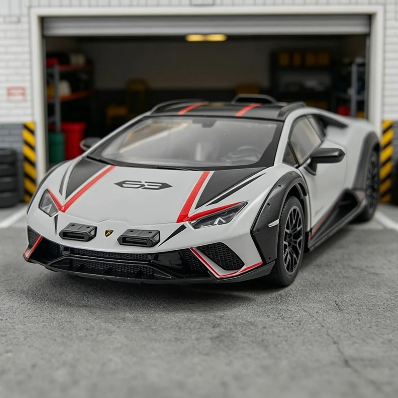 1:32 simulation Lamborghini Huracan Sterrato alloy car model, doors and trunk can be opened with lights, sports car gift
1:32 simulation Lamborghini Huracan Sterrato alloy car model, doors and trunk can be opened with lights, sports car gift