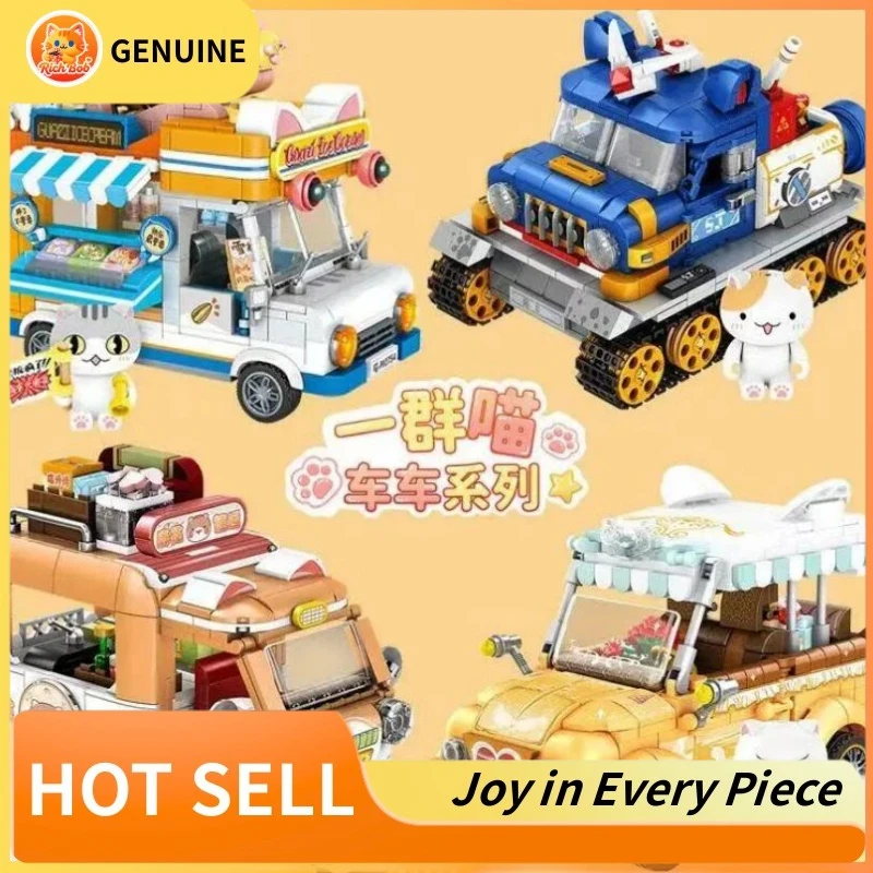 Genuine Inbrixx Blocks Toys Cats Car Building Set Creative Mobile Store Tank Wedding Bus Model Toys Surprise Trendy Kids Gifts
Genuine Inbrixx Blocks Toys Cats Car Building Set Creative Mobile Store Tank Wedding Bus Model Toys Surprise Trendy Kids Gifts