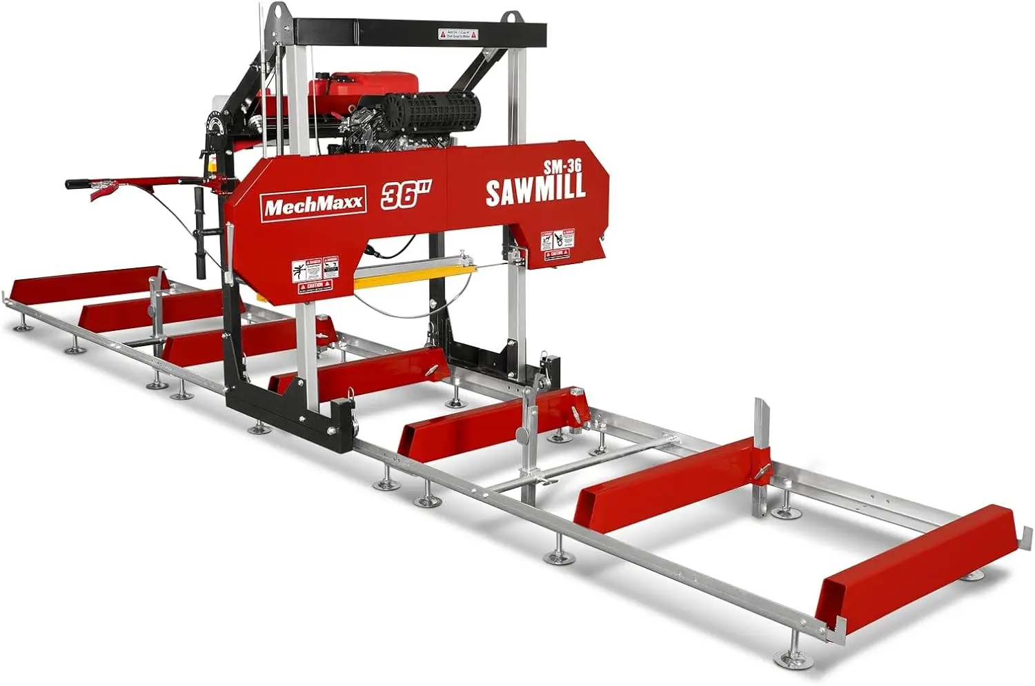 MechMaxx 36" MAX Portable Sawmill, ZONSEN 750cc 25HP V-Twin Engine, 35" Board Width, 20' Track Length,
MechMaxx 36" MAX Portable Sawmill, ZONSEN 750cc 25HP V-Twin Engine, 35" Board Width, 20' Track Length,