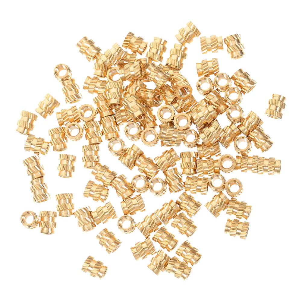 100Pcs Knurled Copper Heat Set Insert Threaded Nut for 3D Printing Plastic Injection Molding Replacement Embedment Nuts
100Pcs Knurled Copper Heat Set Insert Threaded Nut for 3D Printing Plastic Injection Molding Replacement Embedment Nuts
