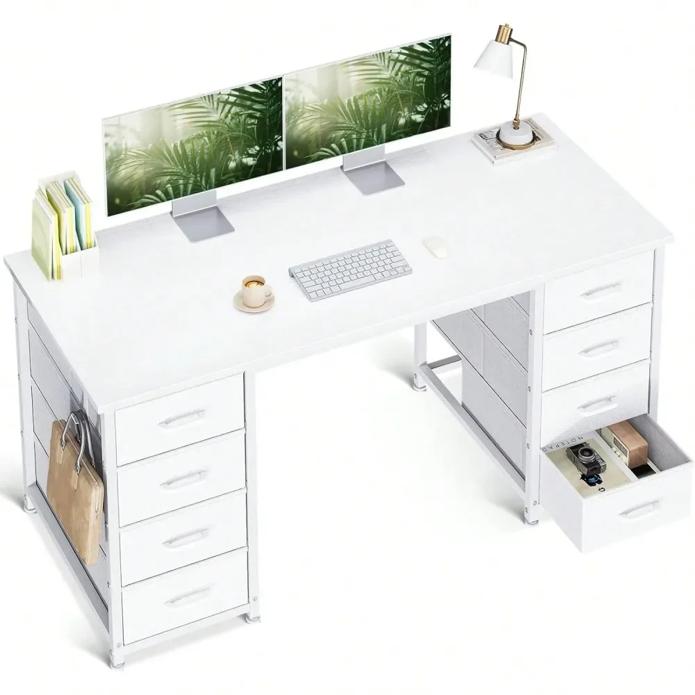 Inch Computer Desk With 8 Fabric Drawers, Modern Office Desk With Large Storage Space, Suitable For Home Office, Study, Gaming,
Inch Computer Desk With 8 Fabric Drawers, Modern Office Desk With Large Storage Space, Suitable For Home Office, Study, Gaming,