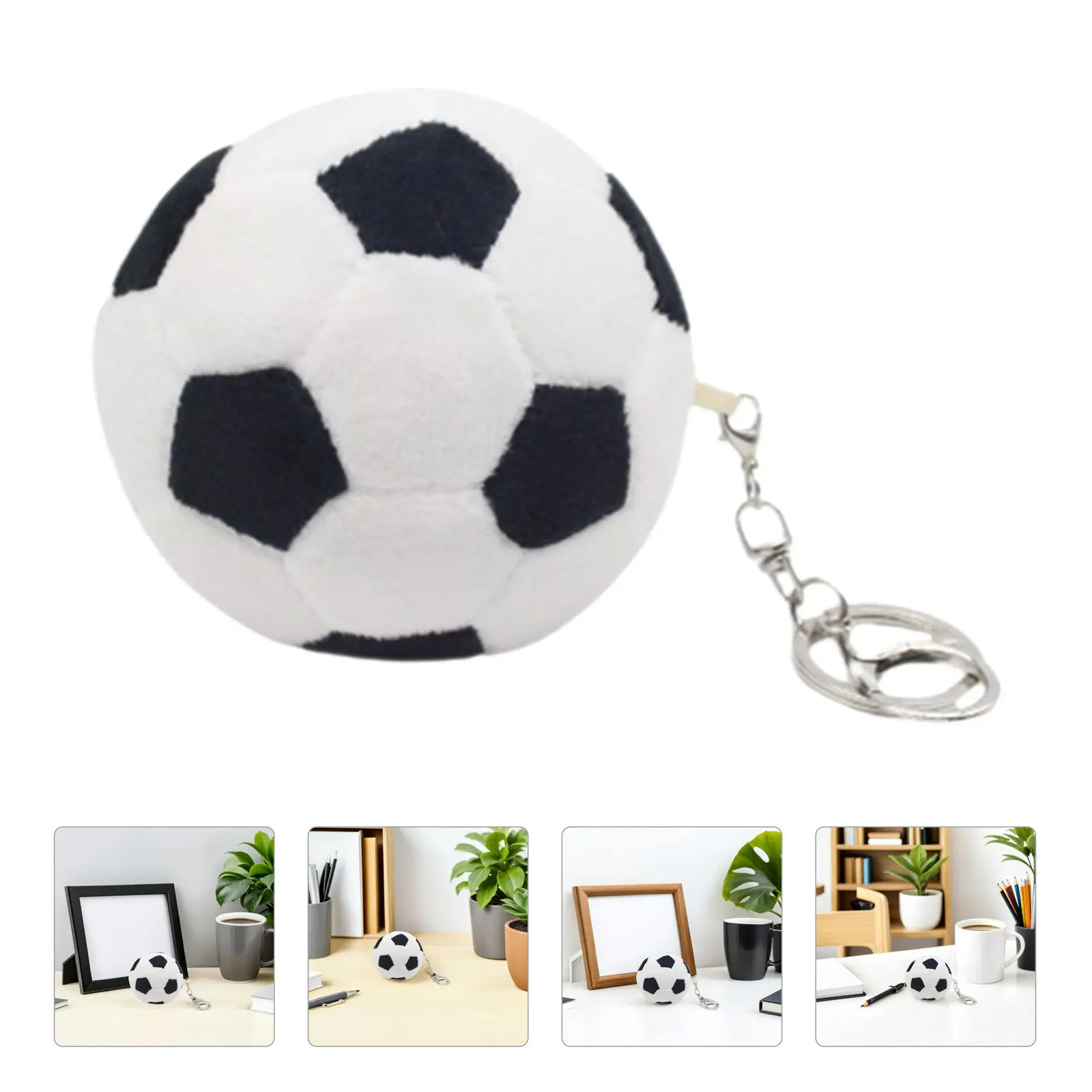 Stuffed Soccer Ball Keychain Soft PP Cotton Zinc Alloy Sports Key Ring for Backpack Handbag Cellphone Bag Pendant Gift for Teens
Stuffed Soccer Ball Keychain Soft PP Cotton Zinc Alloy Sports Key Ring for Backpack Handbag Cellphone Bag Pendant Gift for Teens