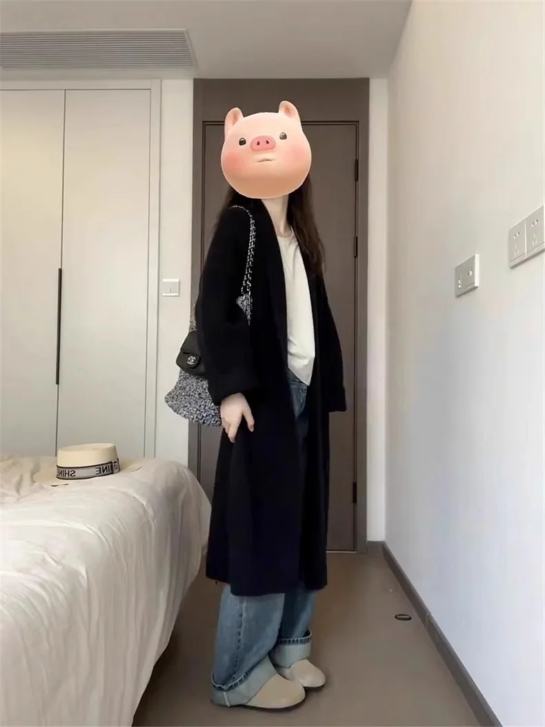 Mid-Long Cardigans Yellow Womens Spring Oversize Plaid Knittedwear Raglan Pockets Ruffles Floral Half-Collar Mink-Like Harajuku
Mid-Long Cardigans Yellow Womens Spring Oversize Plaid Knittedwear Raglan Pockets Ruffles Floral Half-Collar Mink-Like Harajuku