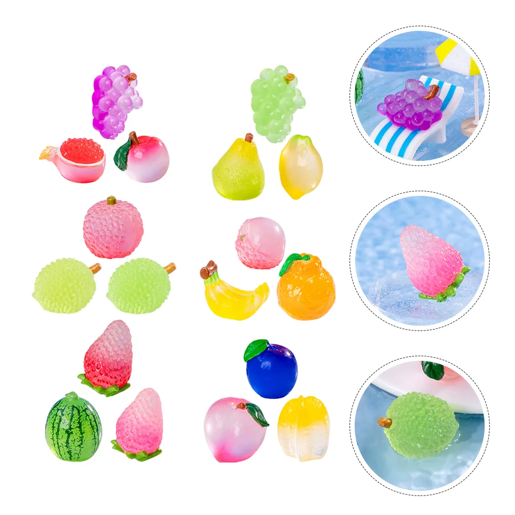 20 Pcs Lifelike Resin Fruit Decorations Glow in The Dark Mini Fake Fruits for Shop Window Adornments Luminous Fruit Models
20 Pcs Lifelike Resin Fruit Decorations Glow in The Dark Mini Fake Fruits for Shop Window Adornments Luminous Fruit Models