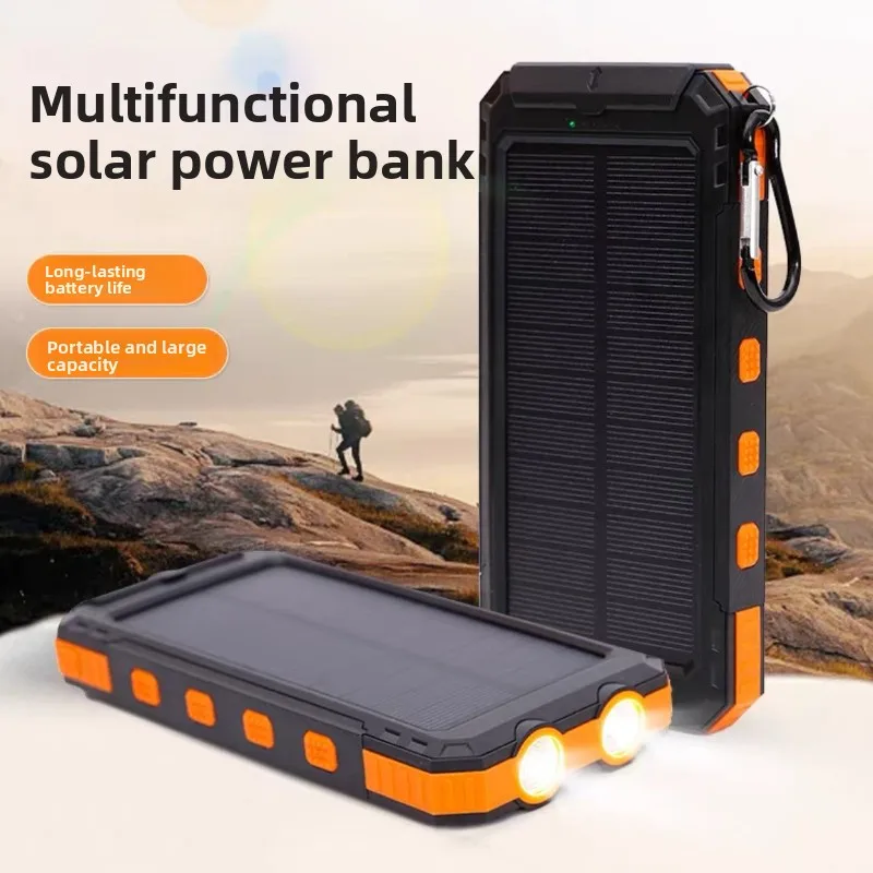 Solar Power Bank Waterproof Outdoor Portable Charger with Camping Light for Hiking Travel Emergency
Solar Power Bank Waterproof Outdoor Portable Charger with Camping Light for Hiking Travel Emergency