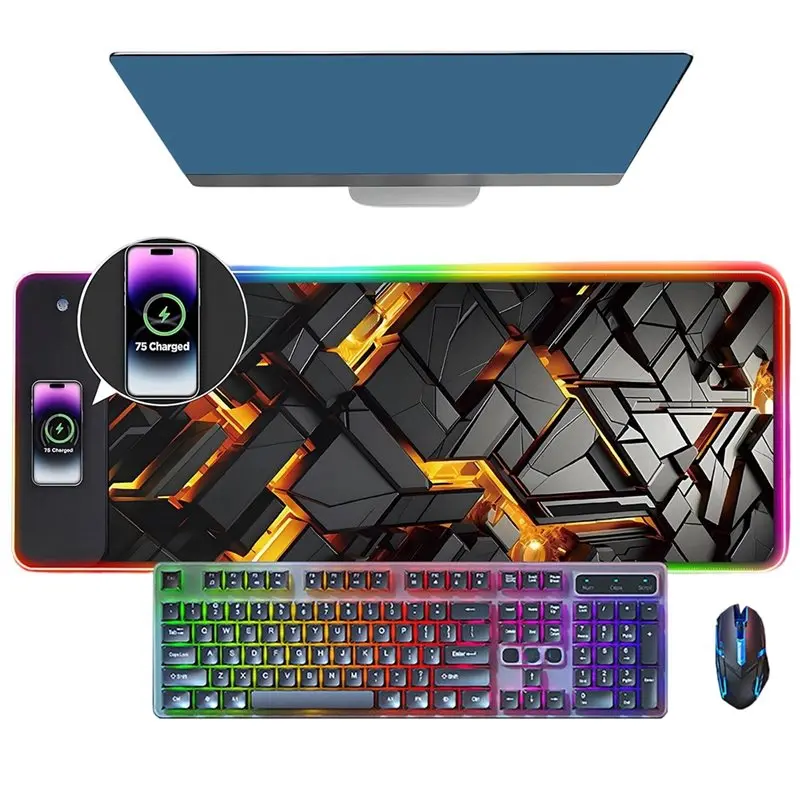 XXL Size RGB Wireless Charging Mouse Pad Desk Carpet Mouse Mat Gaming Laptop Pc Gamer Accessories Computer Mousepad
XXL Size RGB Wireless Charging Mouse Pad Desk Carpet Mouse Mat Gaming Laptop Pc Gamer Accessories Computer Mousepad