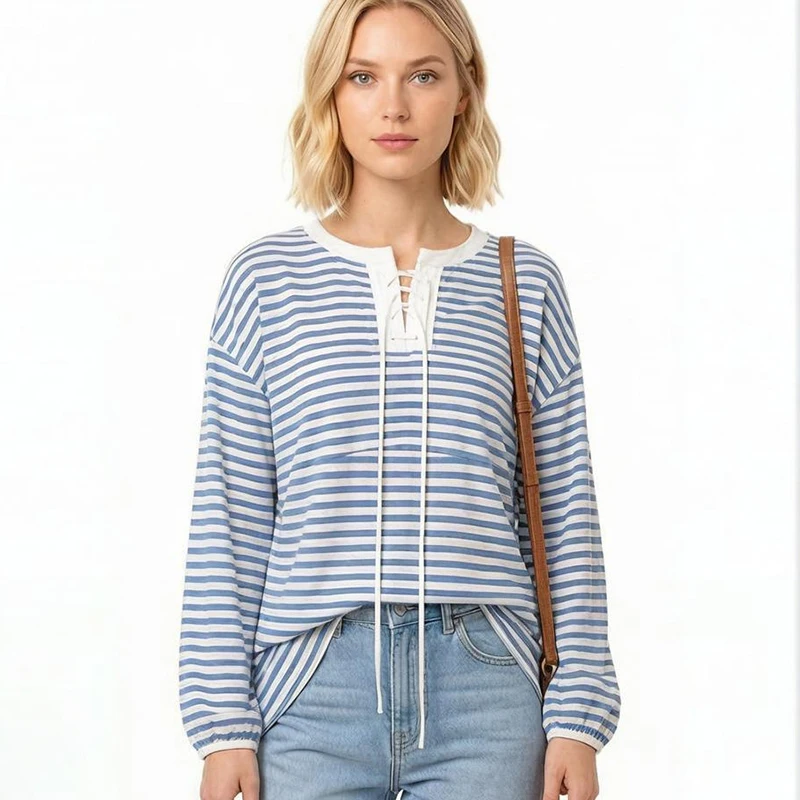 Women Silk Shirt 100% Mulberry Silk White Blue Striped Printed Long Sleeve Blouse Pullover Top Blouse 2026 Spring Summer M1575
Women Silk Shirt 100% Mulberry Silk White Blue Striped Printed Long Sleeve Blouse Pullover Top Blouse 2026 Spring Summer M1575