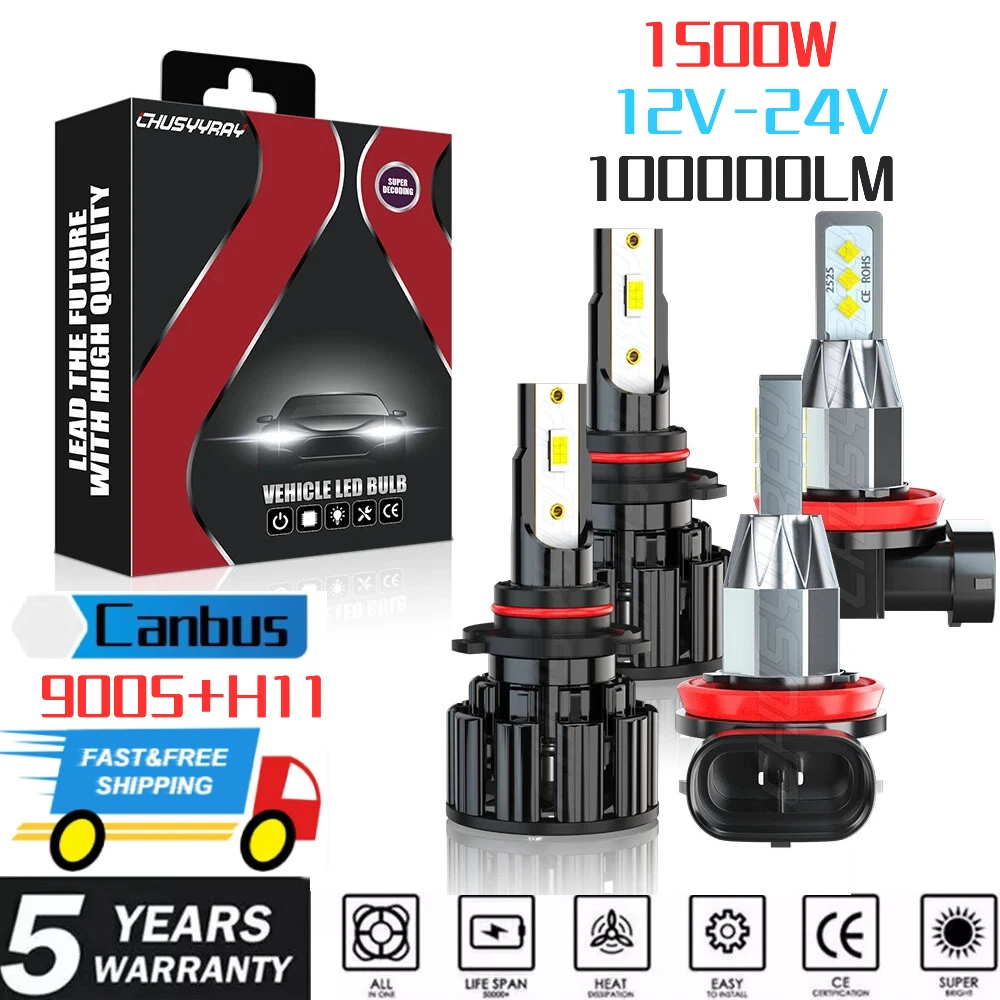 4x9005 H11 Комплекты светодиодных фар Canbus 1: 1 же размер Canbus 6000K 100000LM Hi/Lo Beam + противотуманная фара Combo для TOYOTA AURION 2006-2012
4x9005 H11 Комплекты светодиодных фар Canbus 1: 1 же размер Canbus 6000K 100000LM Hi/Lo Beam + противотуманная фара Combo для TOYOTA AURION 2006-2012