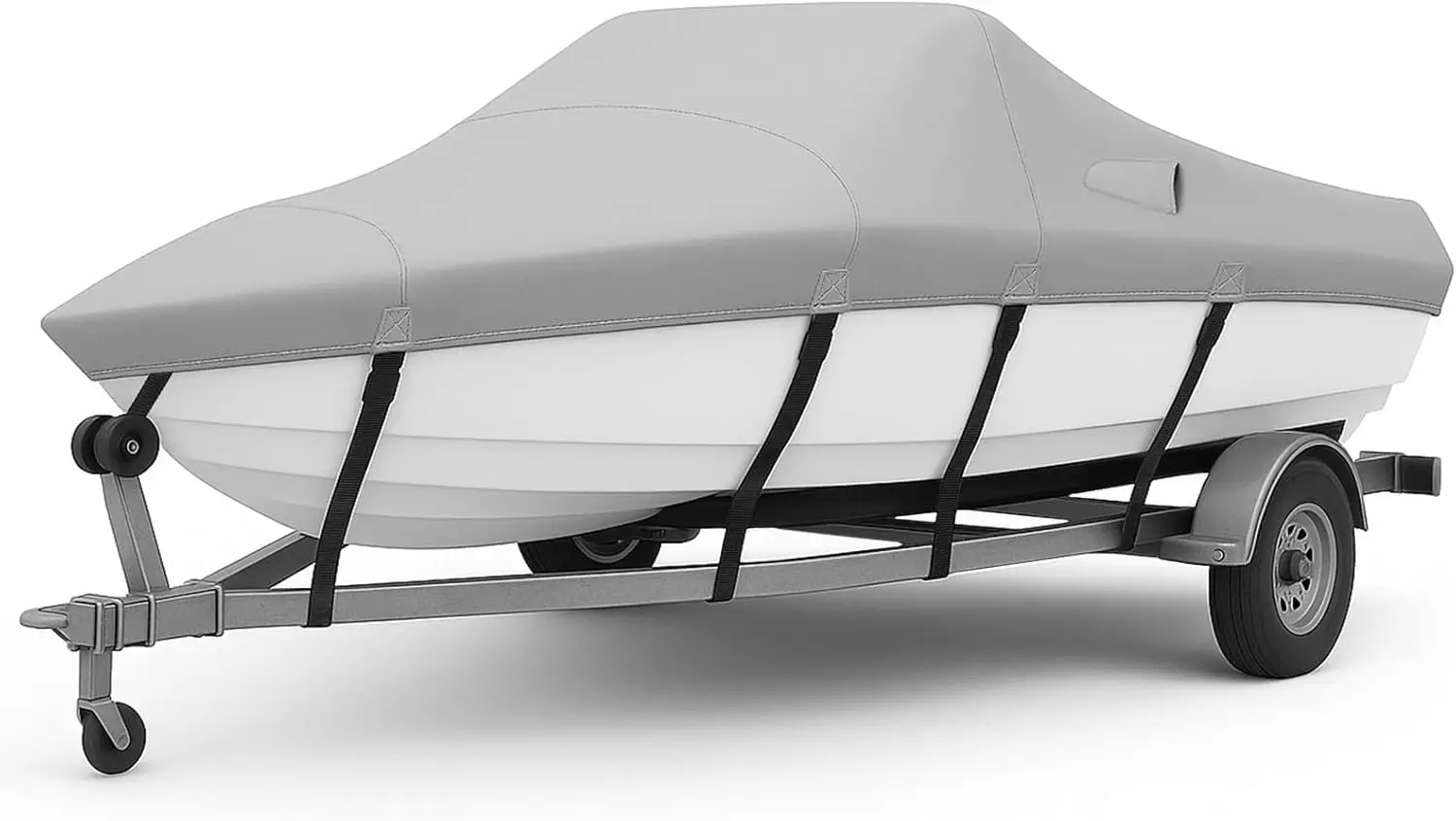 Waterproof Boat Cover for V-Hull Tri-Hull 16-18.5 FT, Heavy Duty 600D Oxford with Adjustable Straps, UV Resistant Trailerable
Waterproof Boat Cover for V-Hull Tri-Hull 16-18.5 FT, Heavy Duty 600D Oxford with Adjustable Straps, UV Resistant Trailerable
