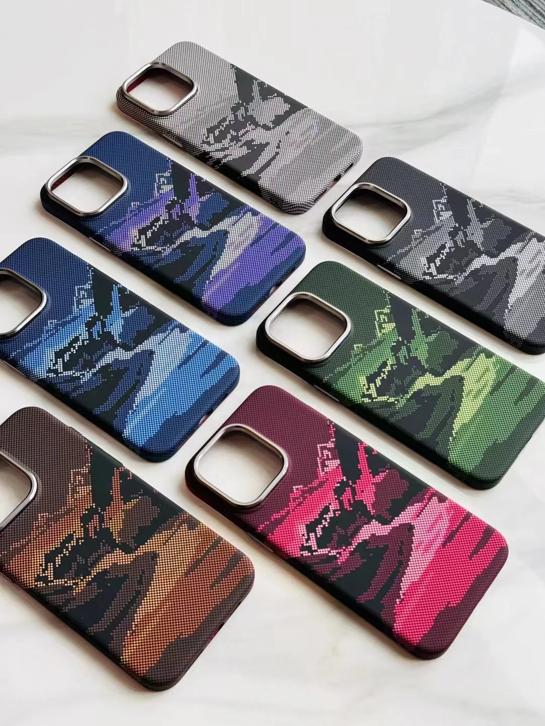 Frosted Mountain Pixels Relief MagSafe Phone Case for iPhone 16 14 15pro max 12 13 ProWireless Charging Metal Lens Hard PC Cover
Frosted Mountain Pixels Relief MagSafe Phone Case for iPhone 16 14 15pro max 12 13 ProWireless Charging Metal Lens Hard PC Cover