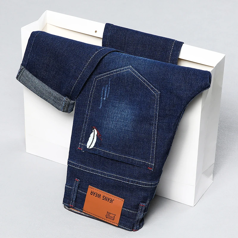 Business Men Jeans Casual Straight Stretch Fashion Classic Work Denim Trousers Spring Summer Embroidered Brand Clothing
Business Men Jeans Casual Straight Stretch Fashion Classic Work Denim Trousers Spring Summer Embroidered Brand Clothing