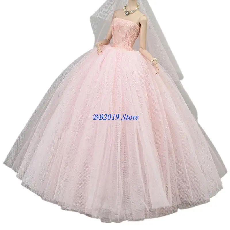 Q0KB Adorable Puff Strapless Gown Party Princess Dress For 6Inch Dolls With Comfortable Fabric Play And Display
Q0KB Adorable Puff Strapless Gown Party Princess Dress For 6Inch Dolls With Comfortable Fabric Play And Display