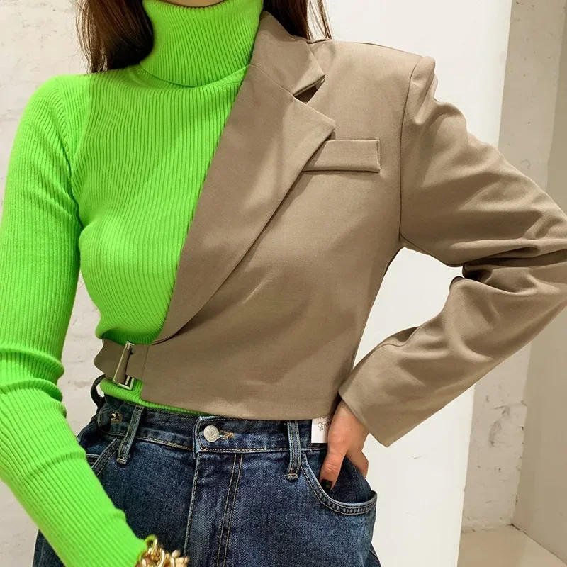 Women's 2024 autumn and winter new solid color casual suit collar adjustment belt single long-sleeved sexy hollow slim top
Women's 2024 autumn and winter new solid color casual suit collar adjustment belt single long-sleeved sexy hollow slim top