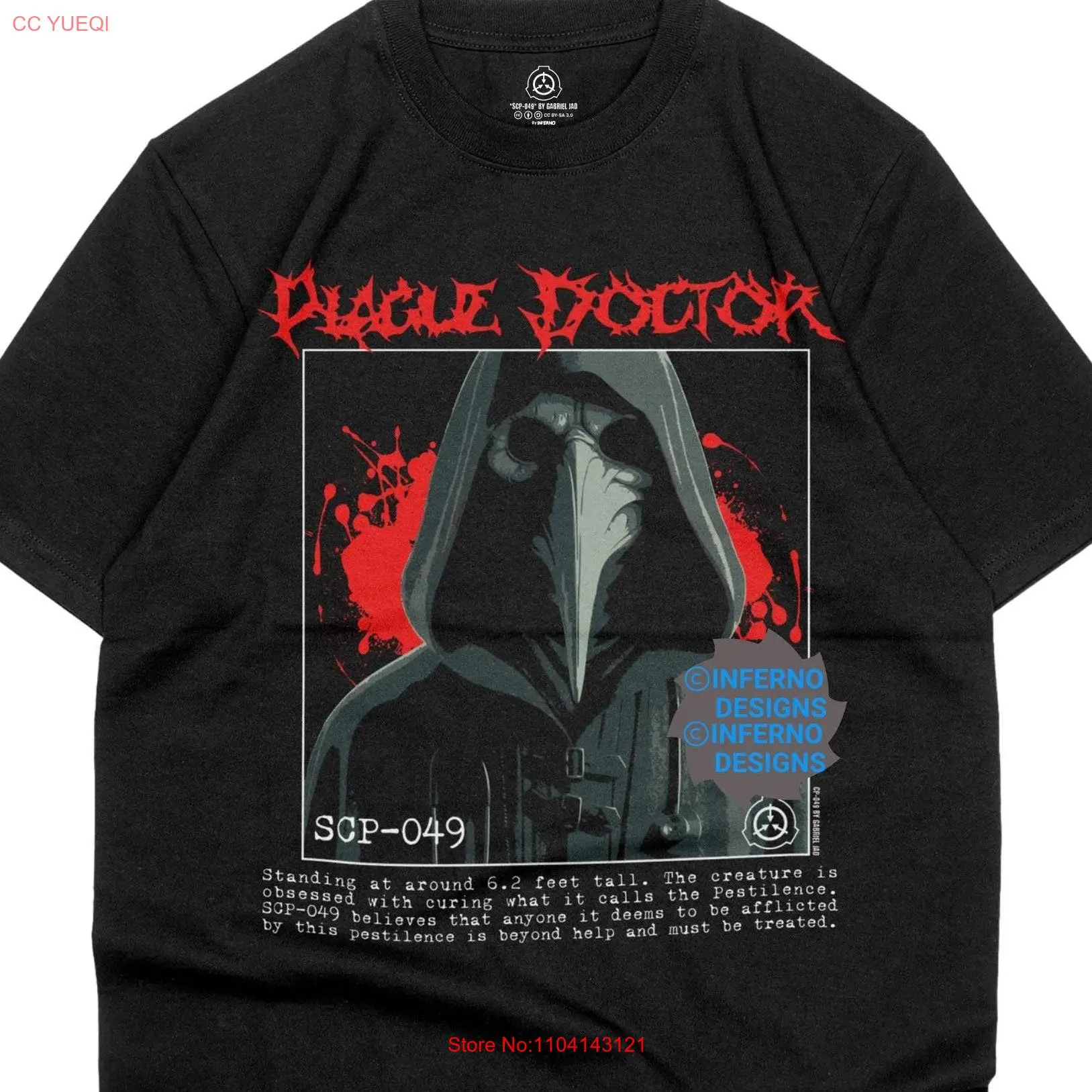 Футболка Plague Doctor SCP Foundation Gothic Emo Horror AdulT с длинными или короткими рукавами
Футболка Plague Doctor SCP Foundation Gothic Emo Horror AdulT с длинными или короткими рукавами