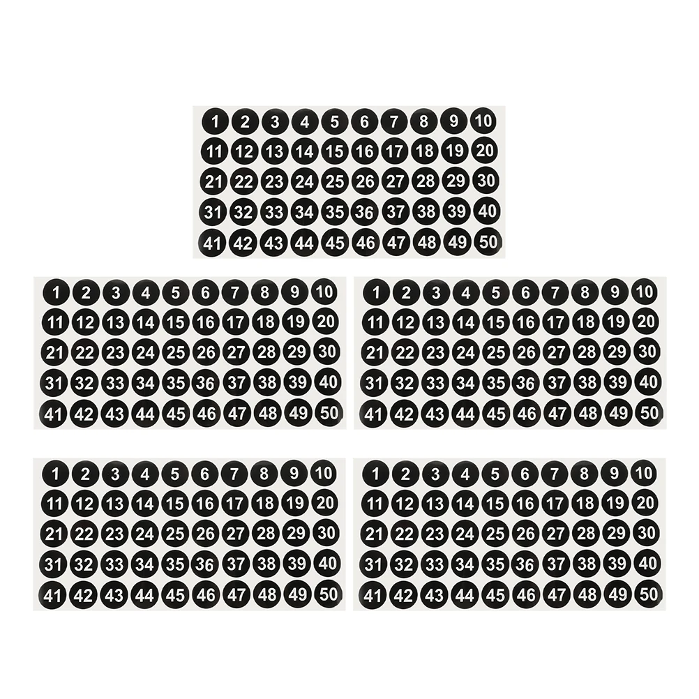 250 Circular Digital Labels 1 50 Number Stickers Black 2.54cm Self adhesive Waterproof Classification Tags Office Folder
250 Circular Digital Labels 1 50 Number Stickers Black 2.54cm Self adhesive Waterproof Classification Tags Office Folder