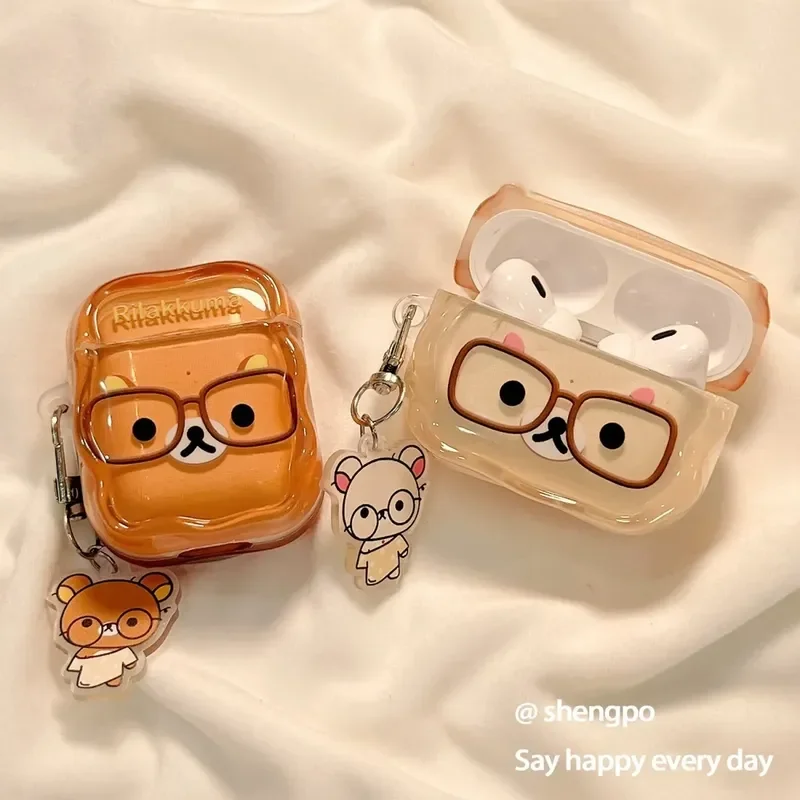 Stereo Glasses Cute Cartoon Rilakkuma Airpods Pro3 Airpods4 Apple Bluetooth Headset Case Anti-Fall Headset Case Gift Hot Selling
Stereo Glasses Cute Cartoon Rilakkuma Airpods Pro3 Airpods4 Apple Bluetooth Headset Case Anti-Fall Headset Case Gift Hot Selling