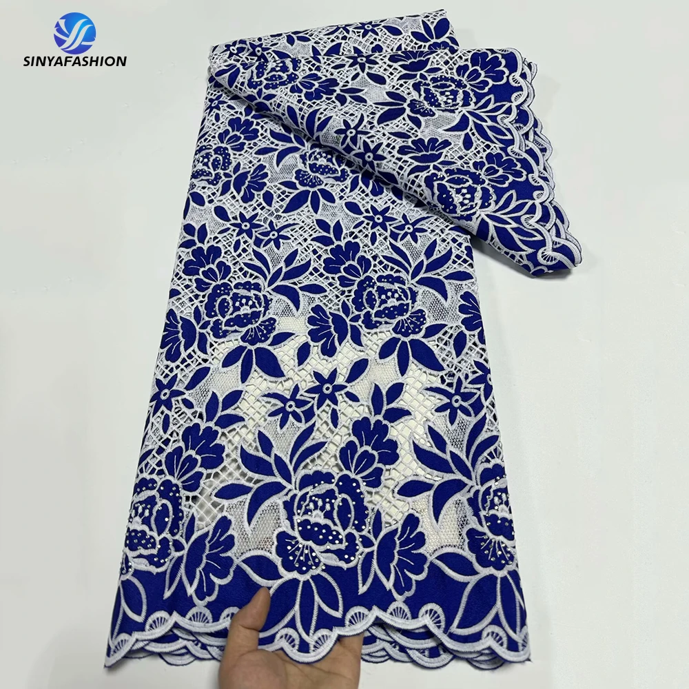 Tim African Guipure Lace Fabric 2024 High Quality Nigerian Cord Lace Fabric Embroidery Stones Wedding Bridal Dress Lace 5 Yards
Tim African Guipure Lace Fabric 2024 High Quality Nigerian Cord Lace Fabric Embroidery Stones Wedding Bridal Dress Lace 5 Yards