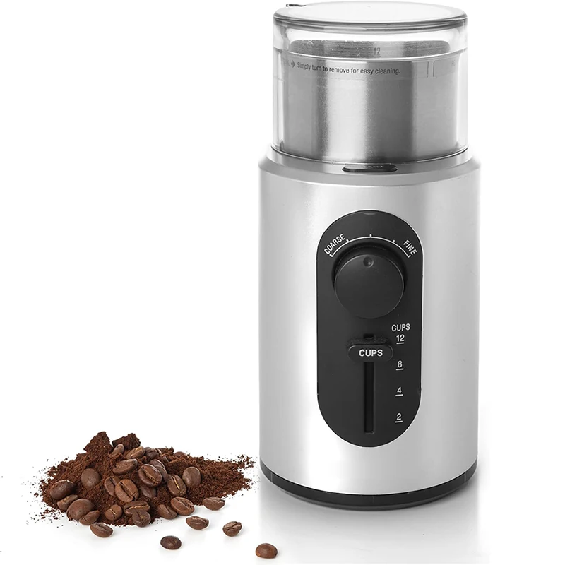 &* Coffee Grinder Stainless Steel Detachable Coarse/Fine Grind Selector Cup Settings Safety Switch
&* Coffee Grinder Stainless Steel Detachable Coarse/Fine Grind Selector Cup Settings Safety Switch