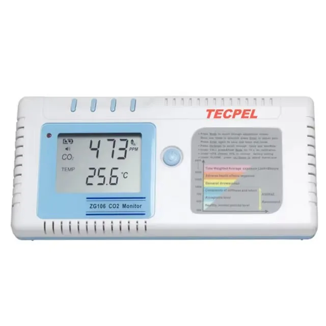 High Quality Taiwan Brand TECPEL ZG-106 High Precision Indoor Carbon Dioxide Flow Meter
High Quality Taiwan Brand TECPEL ZG-106 High Precision Indoor Carbon Dioxide Flow Meter