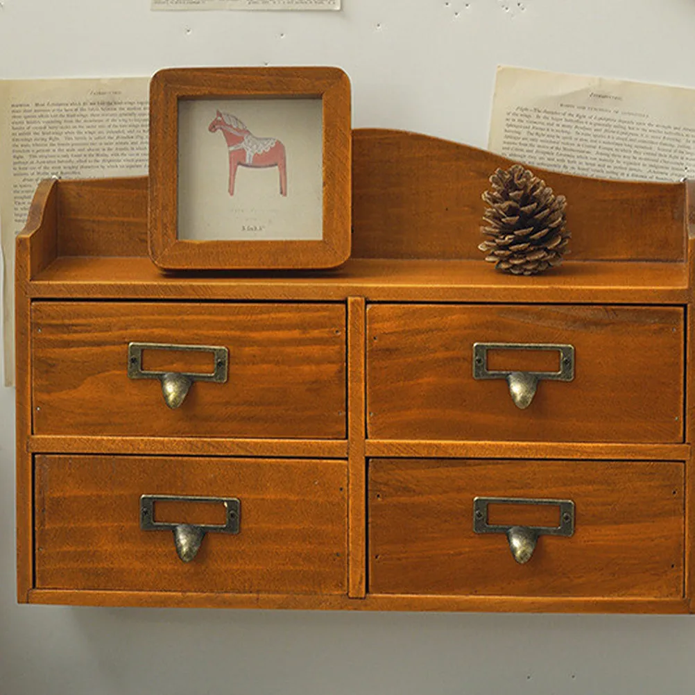 Wooden Storage Box Retro Style Drawer Type Organizer for Jewelry Skincare Sundries Desktop Dressing Table Decor
Wooden Storage Box Retro Style Drawer Type Organizer for Jewelry Skincare Sundries Desktop Dressing Table Decor