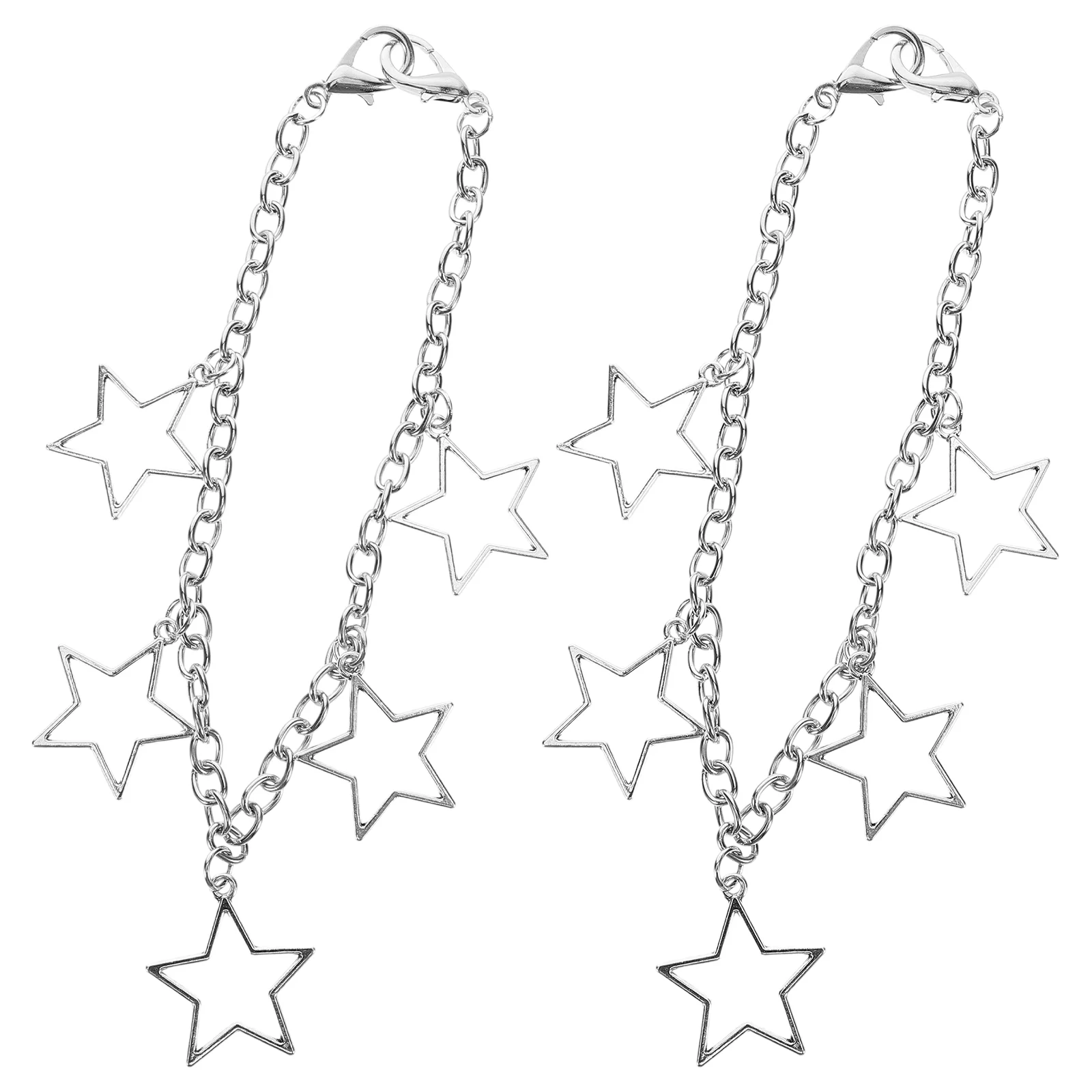 2 Pcs Five-pointed Star Shoe Chain Boots Chains for Sneakers Hollow Out Jewelry
2 Pcs Five-pointed Star Shoe Chain Boots Chains for Sneakers Hollow Out Jewelry