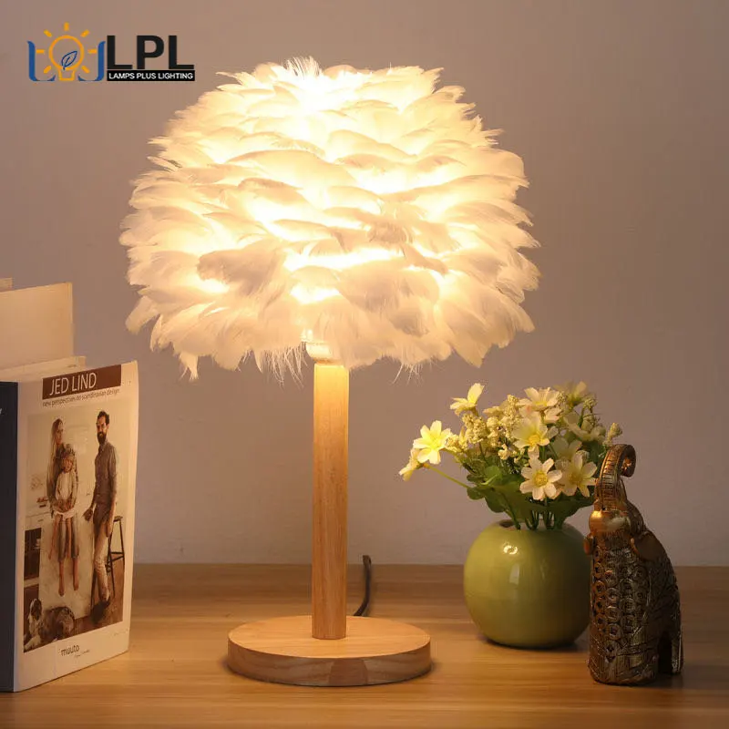 Solid Wood Table Lamp Premium Nature Feather Bedroom Bedside Light for Boys and Girls Princess Room Living Room Home Decoration
Solid Wood Table Lamp Premium Nature Feather Bedroom Bedside Light for Boys and Girls Princess Room Living Room Home Decoration
