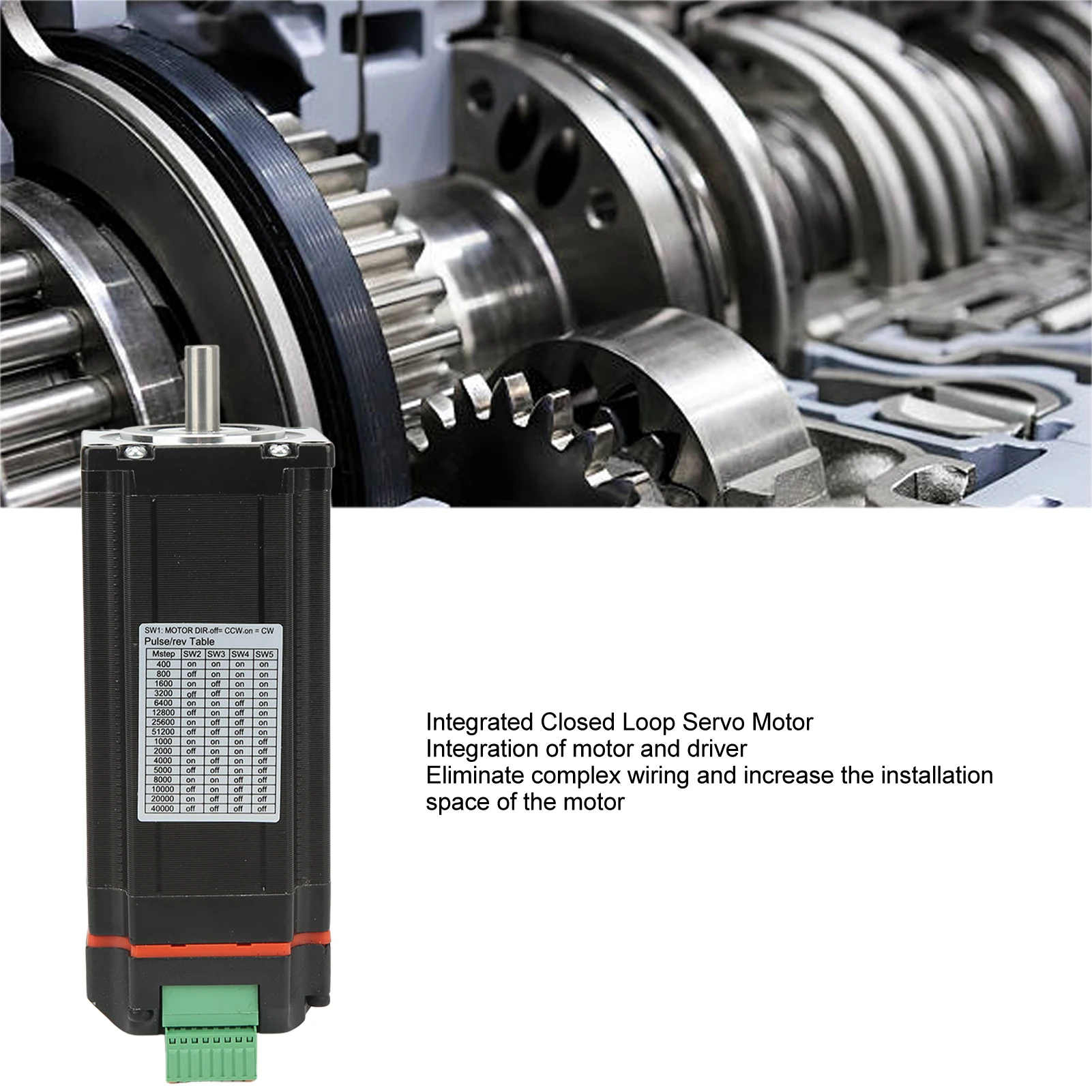 57-112 3N·m Integrated Servo Motor 3Nm Aluminum Alloy Closed Loop Stepper Motor with 3D Printer Driver 20‑48VDC
57-112 3N·m Integrated Servo Motor 3Nm Aluminum Alloy Closed Loop Stepper Motor with 3D Printer Driver 20‑48VDC