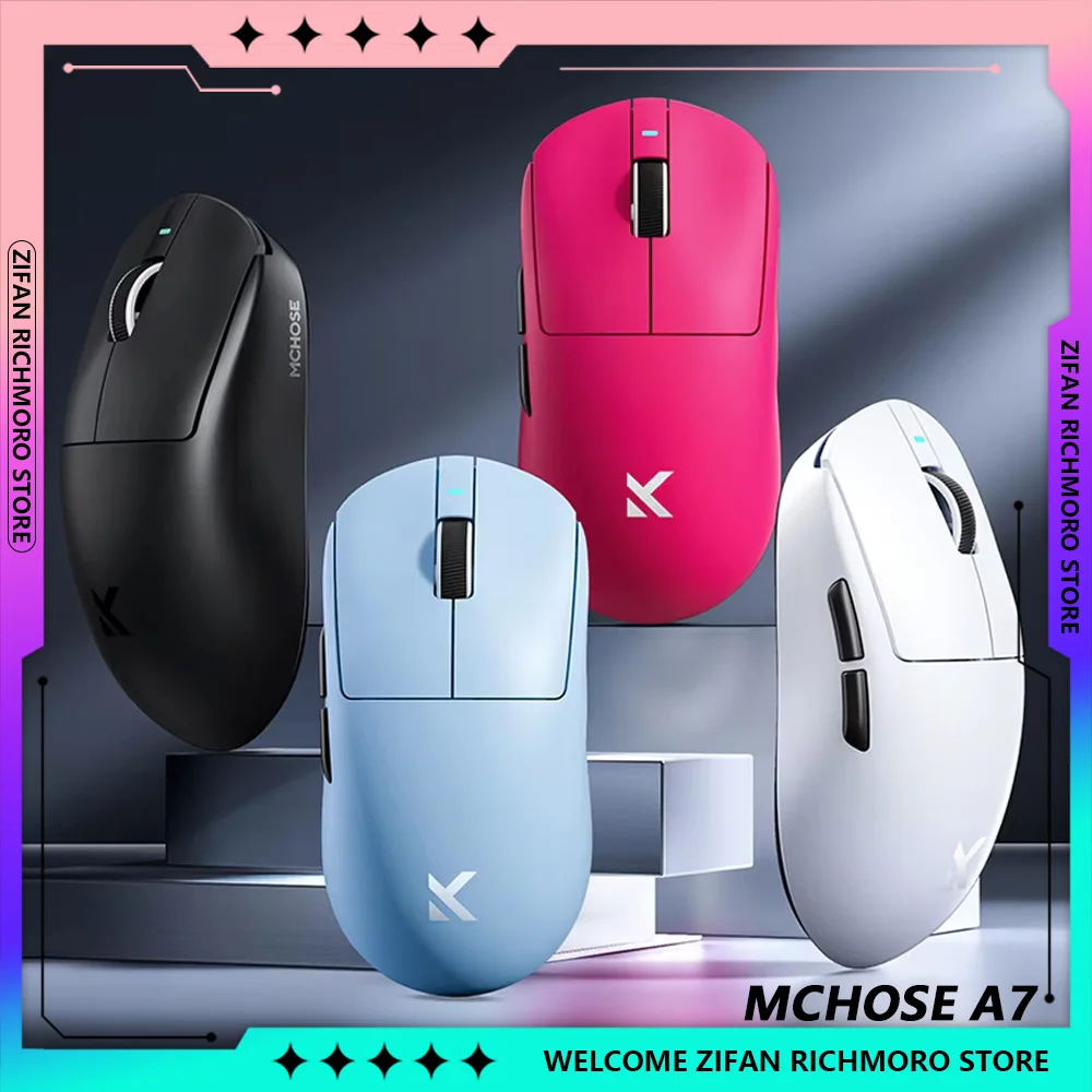 MCHOSE A7 Series E-Sports 8K Top Speed Receiver Wireless Mice 2.4G Wireless PAW3950 Gaming Mouse Ergonomics Customized Accessory
MCHOSE A7 Series E-Sports 8K Top Speed Receiver Wireless Mice 2.4G Wireless PAW3950 Gaming Mouse Ergonomics Customized Accessory
