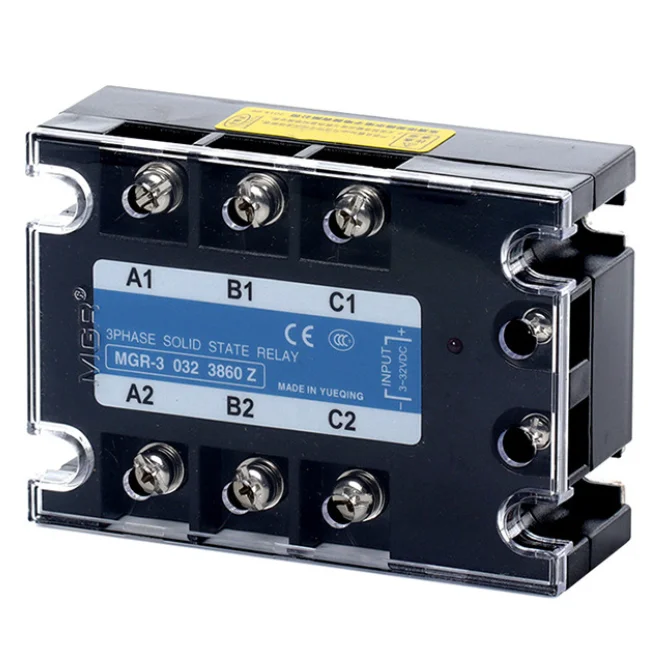 MGR-3 032 3840Z 3860Z 200A 380VAC 10 25 40 60 80 90 120A DC-AC Three-phase Solid State Relay
MGR-3 032 3840Z 3860Z 200A 380VAC 10 25 40 60 80 90 120A DC-AC Three-phase Solid State Relay