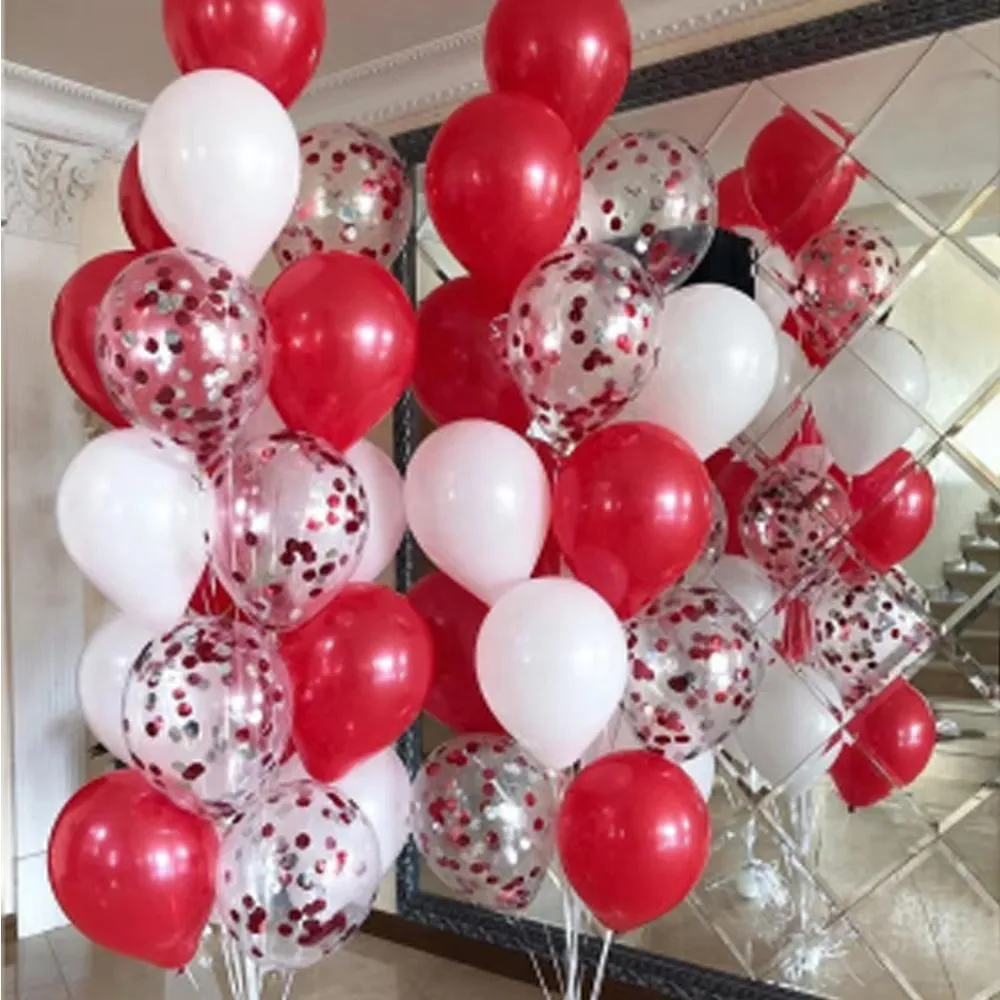 30pcs 12 Inch Red Balloon Combination White Red Confetti Latex Balloon Birthday Wedding Party Decorations Baby Shower Supplies
30pcs 12 Inch Red Balloon Combination White Red Confetti Latex Balloon Birthday Wedding Party Decorations Baby Shower Supplies