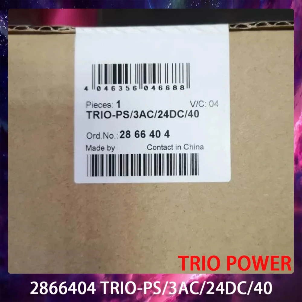 2866404 TRIO-PS/3AC/24DC/40 TRIO POWER Блок питания с выходом 24В DC/40А
2866404 TRIO-PS/3AC/24DC/40 TRIO POWER Блок питания с выходом 24В DC/40А