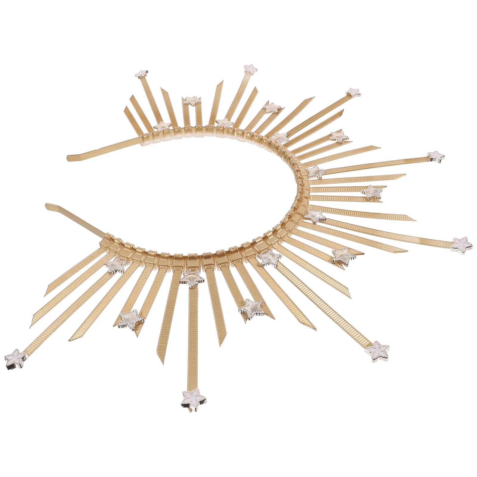 Goddess Crown Headpiece Gold Sunburst Spike Headband for Women Eye Catching Cosplay Pageant Evening Event Accessory
Goddess Crown Headpiece Gold Sunburst Spike Headband for Women Eye Catching Cosplay Pageant Evening Event Accessory