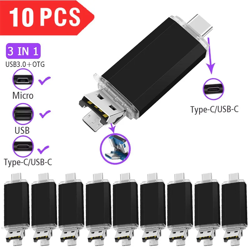 10 шт./лот флэш-накопитель типа C OTG USB3.0 128 ГБ 64 ГБ 32 ГБ 16 ГБ USB-накопитель 3,0 флэш-накопитель высокой скорости для устройства Type-C
10 шт./лот флэш-накопитель типа C OTG USB3.0 128 ГБ 64 ГБ 32 ГБ 16 ГБ USB-накопитель 3,0 флэш-накопитель высокой скорости для устройства Type-C
