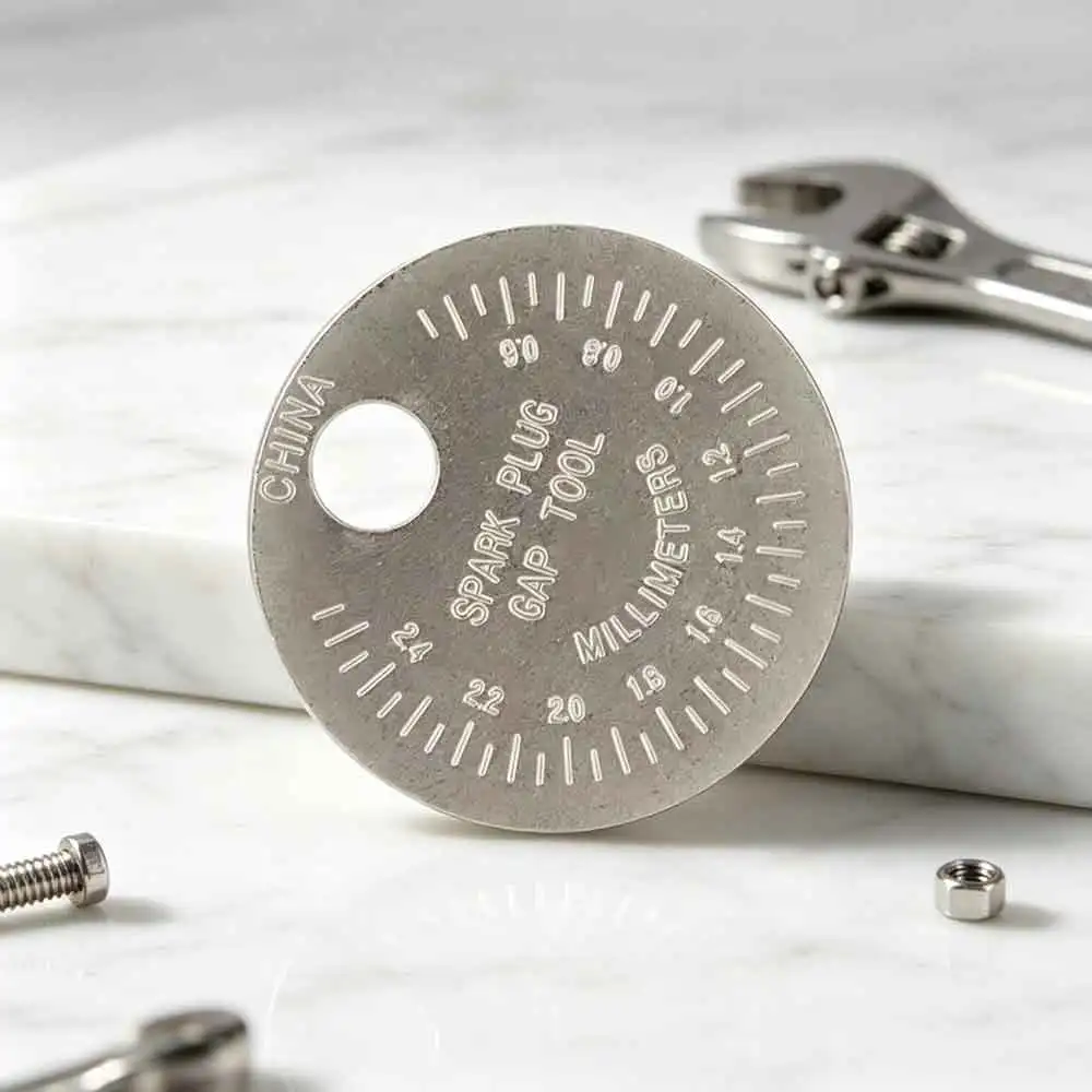 vvocci Feeler Range Coin-Type Plug Gage Gap Tool Spark 1 Pc 0.6-2.4mm Spark Plug Gap Measurement Tool
vvocci Feeler Range Coin-Type Plug Gage Gap Tool Spark 1 Pc 0.6-2.4mm Spark Plug Gap Measurement Tool
