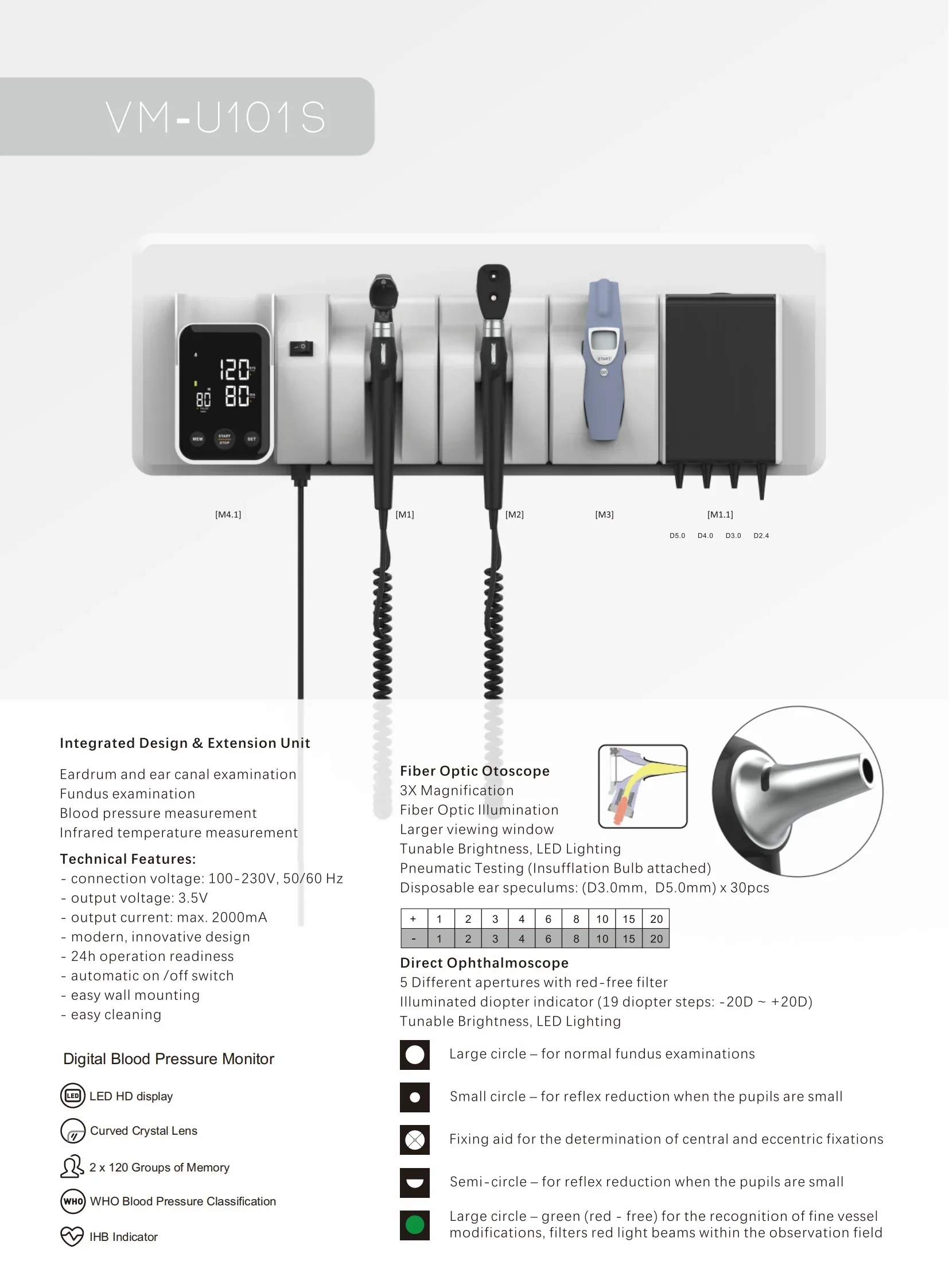 2025SZMIQU Diagnostic Products Otoscope And Ophthalmoscope Set Integrated Wall System Sphygmomanometer for diagnostic system
2025SZMIQU Diagnostic Products Otoscope And Ophthalmoscope Set Integrated Wall System Sphygmomanometer for diagnostic system