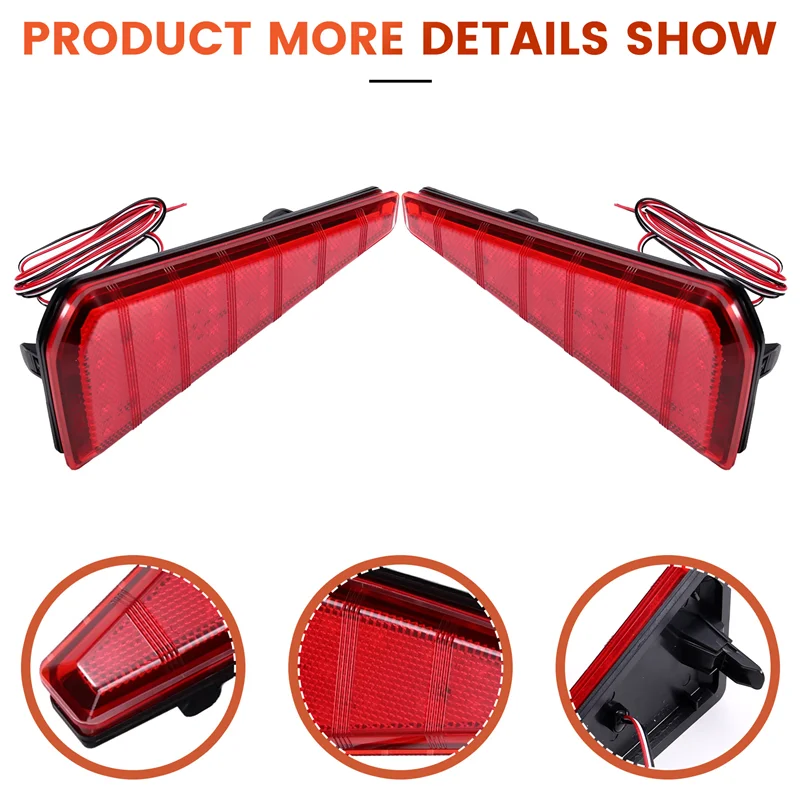Car LED Rear Bumper Reflector Brake Light Tail Lamp For Toyota NOAH VOXY 80 Series
Car LED Rear Bumper Reflector Brake Light Tail Lamp For Toyota NOAH VOXY 80 Series