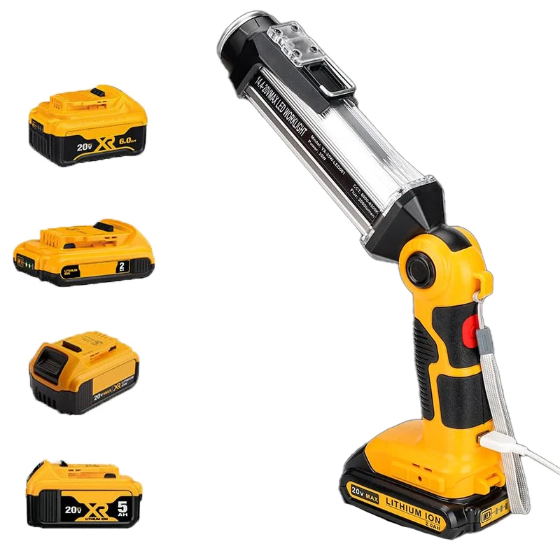35W LED Work Flashlight Portable Light for Use on Automotive Repair Job Sites and During Power Outages for Dewalt 20V Batteries
35W LED Work Flashlight Portable Light for Use on Automotive Repair Job Sites and During Power Outages for Dewalt 20V Batteries