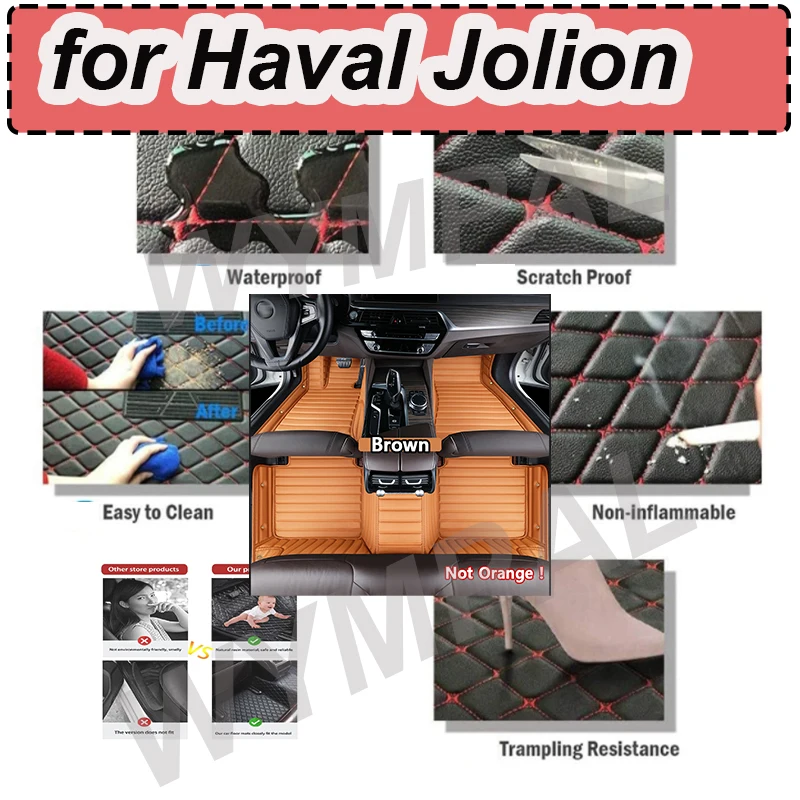 Роскошный автомобильный коврик на заказ для Haval Jolion Jolyon 2021 2022 2023, ковер, кожаный коврик для ног, автоаксессуары
Роскошный автомобильный коврик на заказ для Haval Jolion Jolyon 2021 2022 2023, ковер, кожаный коврик для ног, автоаксессуары