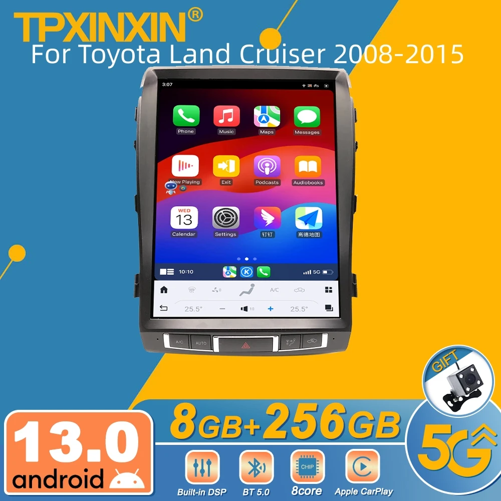 Для Toyota Land Cruiser 2008-2015 Android автомобильный радиоприемник мультимедийный видеоплеер беспроводной Carplay авторадио стерео GPS Navi BT 4G
Для Toyota Land Cruiser 2008-2015 Android автомобильный радиоприемник мультимедийный видеоплеер беспроводной Carplay авторадио стерео GPS Navi BT 4G