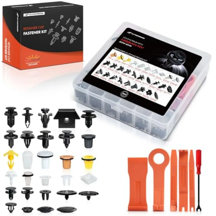 29 Sizes 49.28oz Bumper Fender Weatherstrip Retainer Clips Kit Compatible with Nissan NV1500/NV2500/NV3500 13-19 Liner Car 290P
29 Sizes 49.28oz Bumper Fender Weatherstrip Retainer Clips Kit Compatible with Nissan NV1500/NV2500/NV3500 13-19 Liner Car 290P