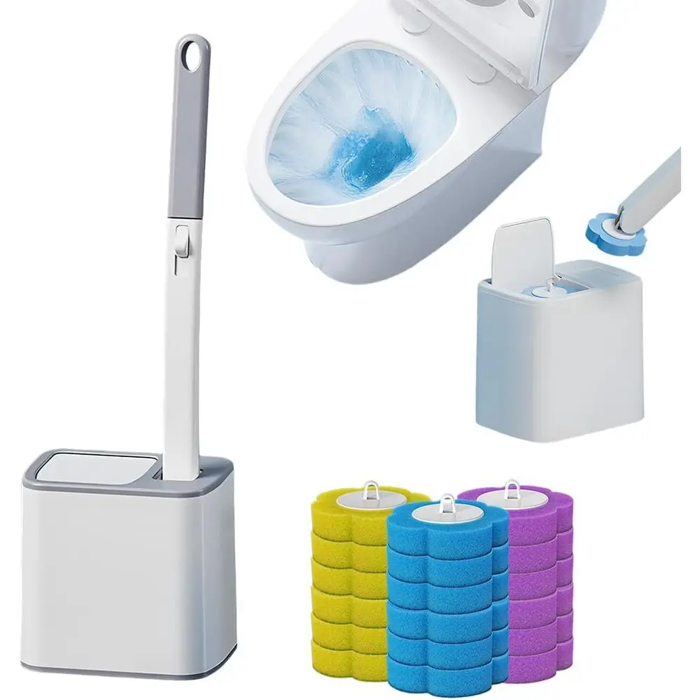 Compact Wall Mounted Toilet Brush Holder, Hygienic Toilet Cleaner for Small Bathrooms (Gray + 18PCS Brushes)
Compact Wall Mounted Toilet Brush Holder, Hygienic Toilet Cleaner for Small Bathrooms (Gray + 18PCS Brushes)