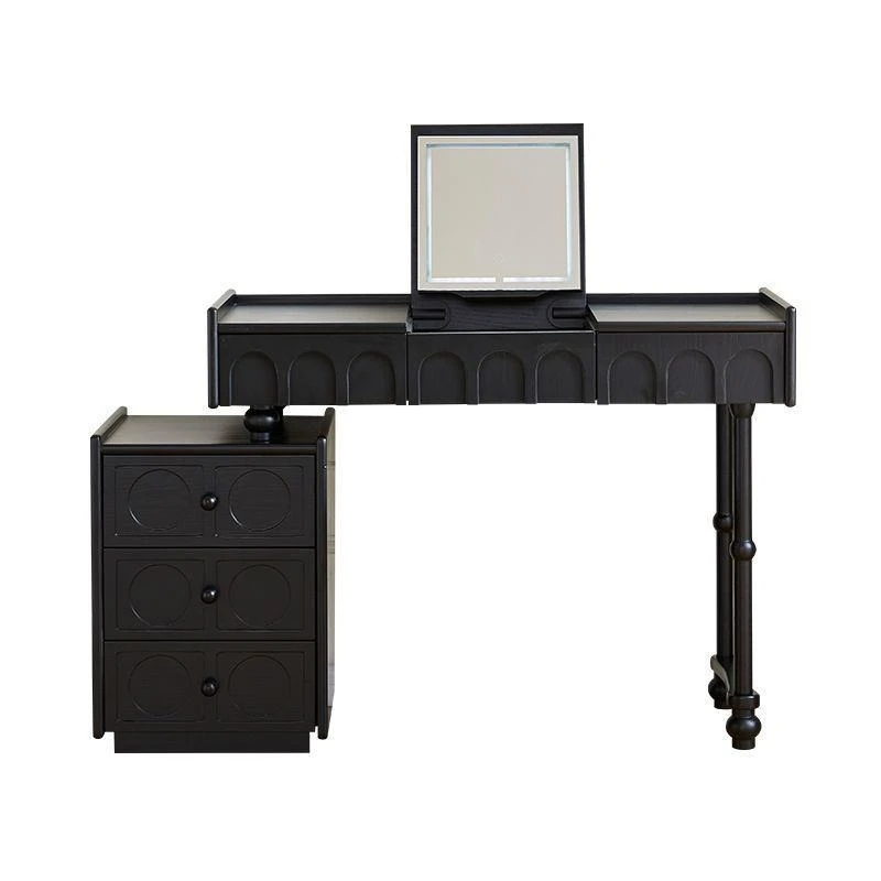 Flip dresser solid wood bedside table dressing table integrated
Flip dresser solid wood bedside table dressing table integrated