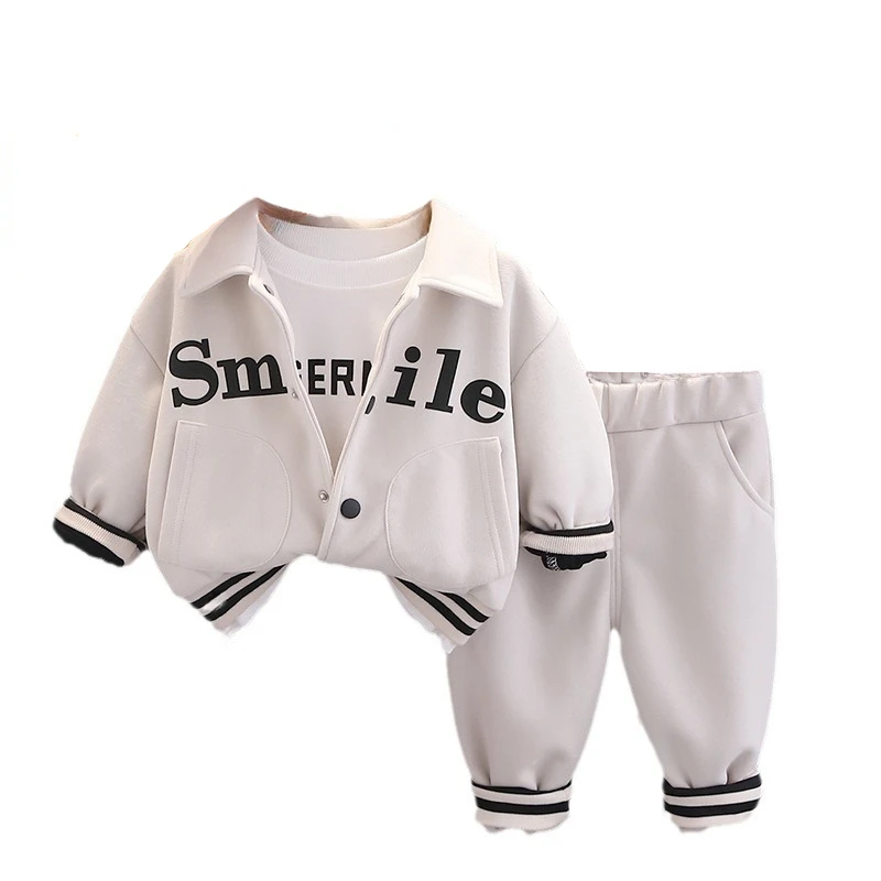 New Autumn Baby Clothes Set Children Boys Jacket T-Shirt Pants 3Pcs/Sets Toddler Girls Clothing Infant Costume Kids Tracksuits
New Autumn Baby Clothes Set Children Boys Jacket T-Shirt Pants 3Pcs/Sets Toddler Girls Clothing Infant Costume Kids Tracksuits
