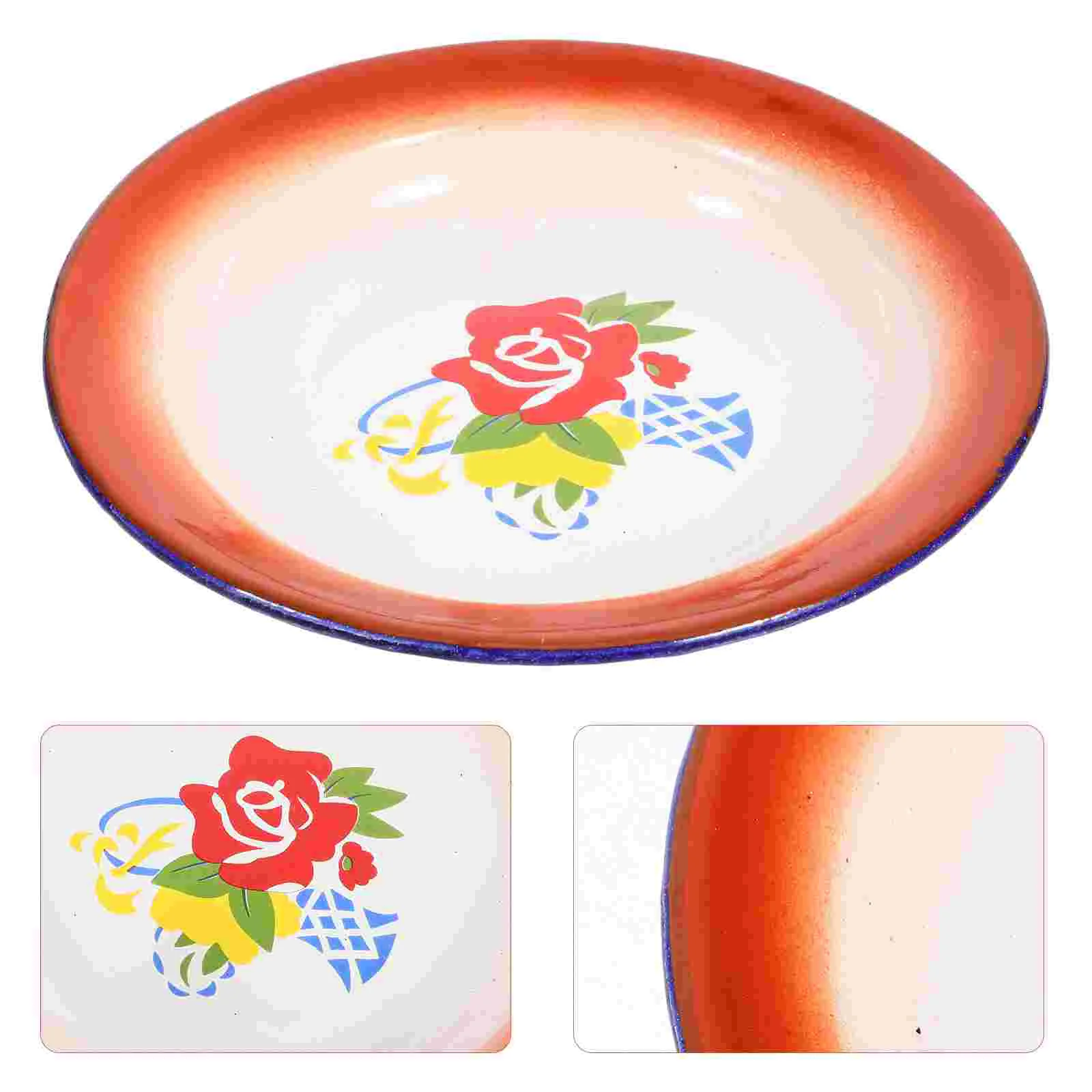 3 Pcs Vintage Enamel Plate Fruit Bowl Basket Silverware Organizer Food Snack Plates Container Round
3 Pcs Vintage Enamel Plate Fruit Bowl Basket Silverware Organizer Food Snack Plates Container Round
