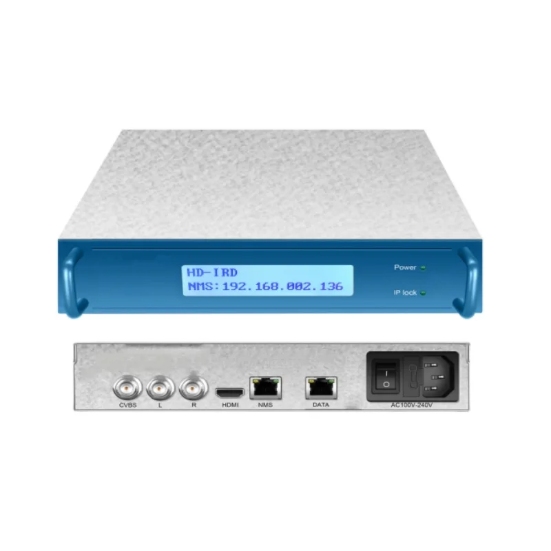 Mini HD IRD Decoder IP SRT HLS M3U8 to HD SD video Converter H.264 H.265 decoding CVBS/HD-MI output decoder
Mini HD IRD Decoder IP SRT HLS M3U8 to HD SD video Converter H.264 H.265 decoding CVBS/HD-MI output decoder