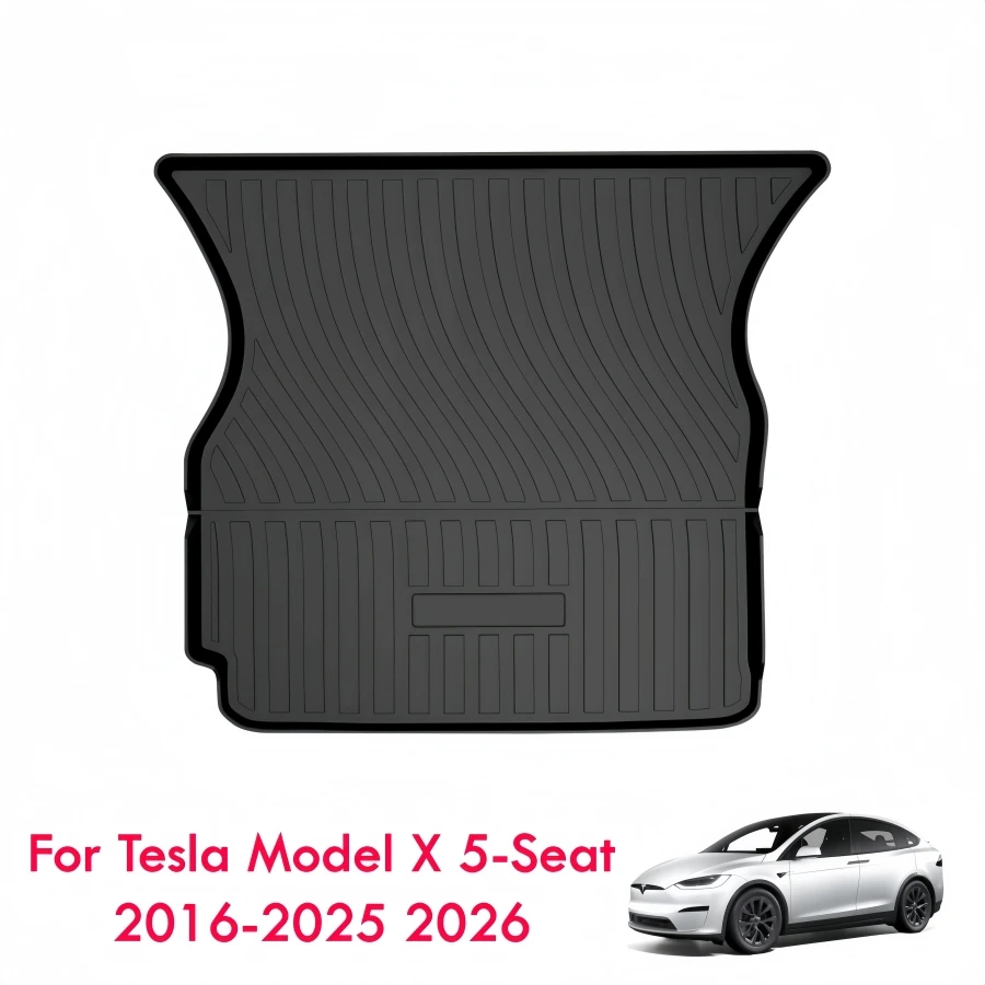 TPE Cargo Liner for Tesla Model X 5-Seater 2016-2025 2026 Trunk Mat Liner Durable All Weather Model X Rear Trunk Floor Mat
TPE Cargo Liner for Tesla Model X 5-Seater 2016-2025 2026 Trunk Mat Liner Durable All Weather Model X Rear Trunk Floor Mat