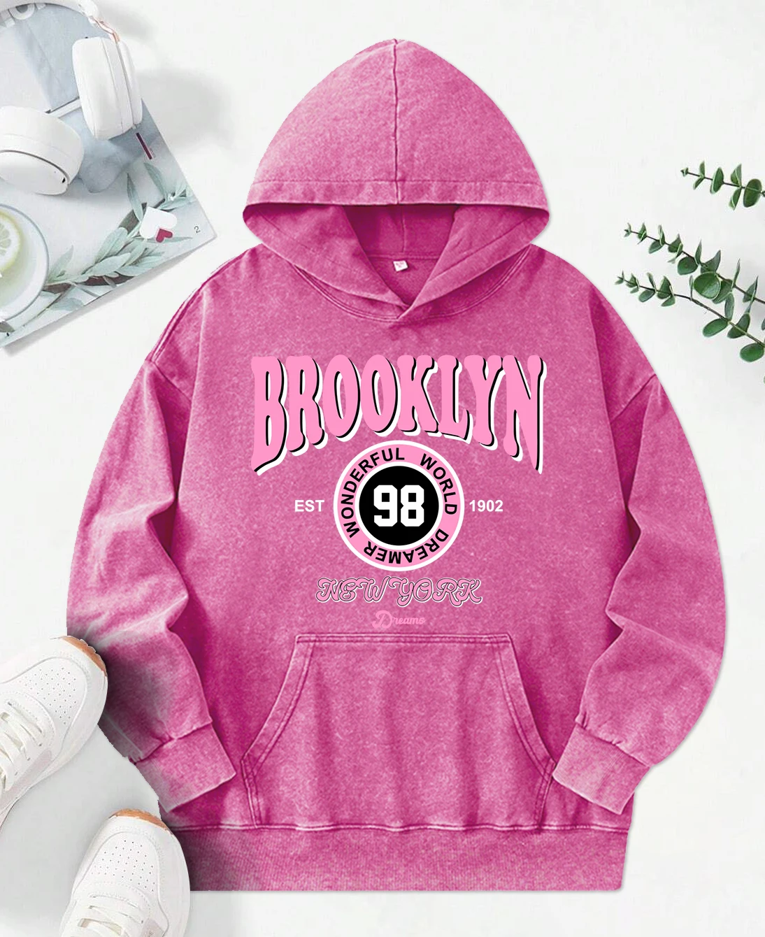 Brooklyn Wonderful World Dreamer Print Women Washed Hoodies Fashion Pocket Hoodie Cotton Comfortable Clothing Oversize Hoodie
Brooklyn Wonderful World Dreamer Print Women Washed Hoodies Fashion Pocket Hoodie Cotton Comfortable Clothing Oversize Hoodie