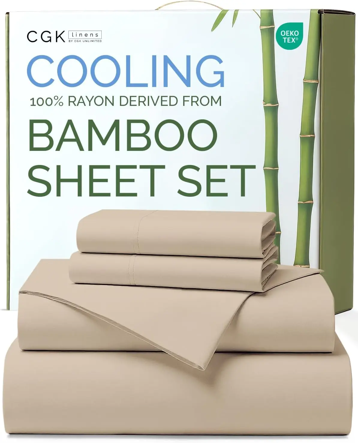 Bamboo Sheets Queen Size - Cooling Sheets for Queen - Ultra Soft Breathable Bedding Set with 1 Flat 1 Fitted 2 Pillowcases 18
Bamboo Sheets Queen Size - Cooling Sheets for Queen - Ultra Soft Breathable Bedding Set with 1 Flat 1 Fitted 2 Pillowcases 18