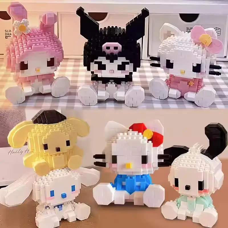 Конструктор Hello Kitty: 3D-модели Pochacco, Cinnamoroll, Kuromi, My Melody, Pom Pom — мини-фигурки из кирпичиков для детей
Конструктор Hello Kitty: 3D-модели Pochacco, Cinnamoroll, Kuromi, My Melody, Pom Pom — мини-фигурки из кирпичиков для детей