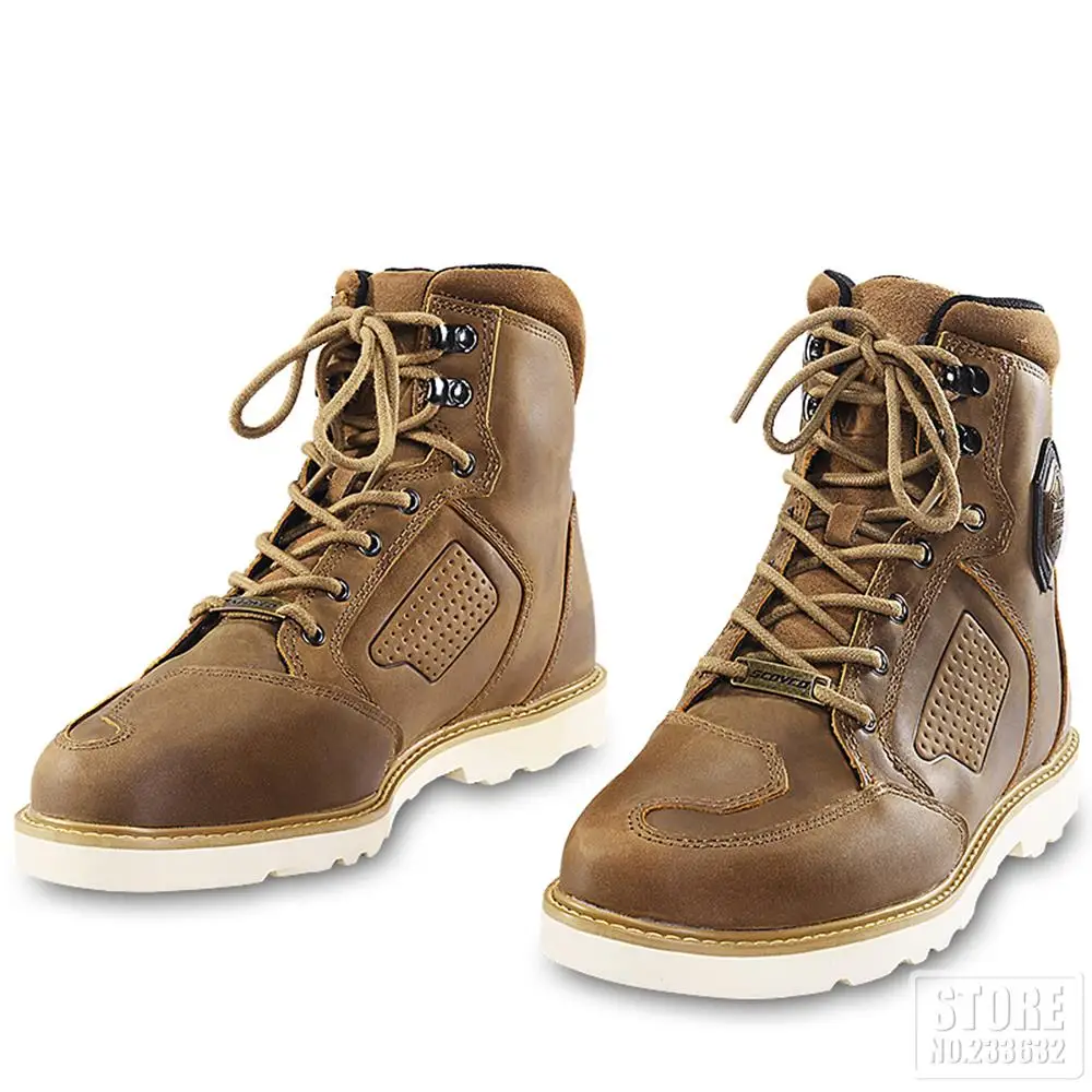 SCOYCO Genuine Leather Men Motorcycle Boots Cowhide Motocross Boots Motorcycle Shoes Wear-resisting Bike Ankle Boots
SCOYCO Genuine Leather Men Motorcycle Boots Cowhide Motocross Boots Motorcycle Shoes Wear-resisting Bike Ankle Boots